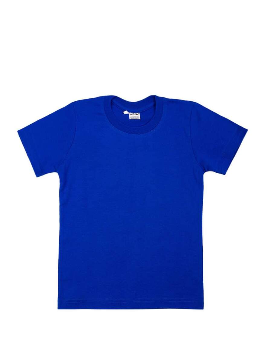 Синяя детская футболка оптом